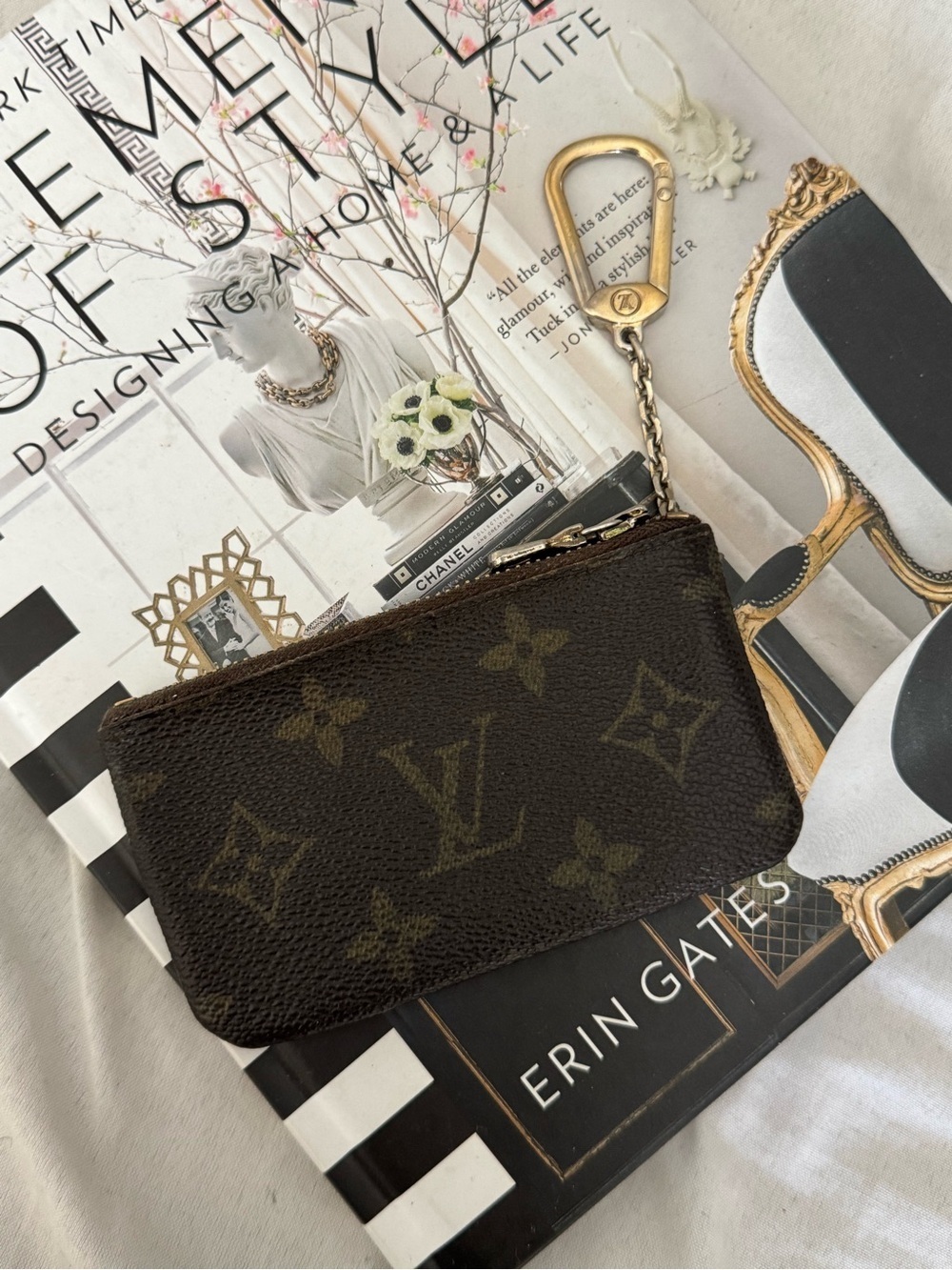 Authentic Louis Vuitton Brown Monogram Key/Coin Pouch - Picture 4 of 8